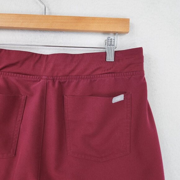 Figs Scrub Pants Womens Medium Burgundy Zamora Jogger Technical Collection - Picture 8 of 11